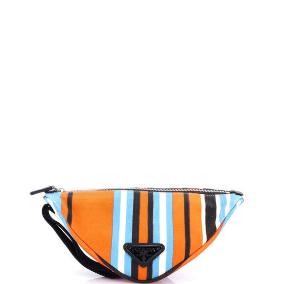 Prada Triangle Logo Zip Crossbody Bag #172439P82B - Picture 1 of 7